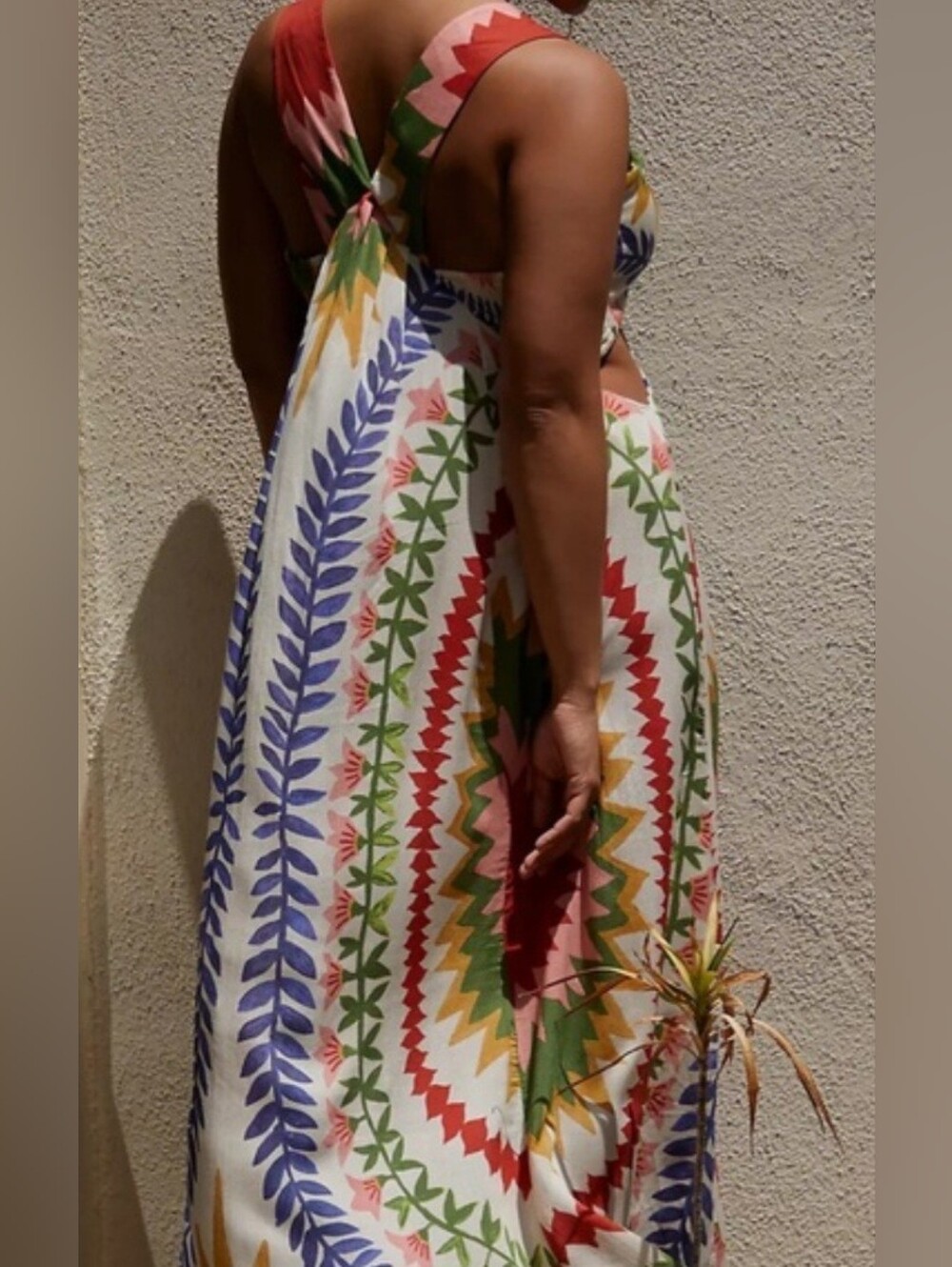 Anthropologie Multicolor Starburst Maxi Tank Dress. Size M - Picture 10 of 10